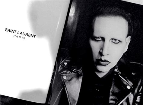 marilyn manson ysl|Marilyn Manson is Saint Laurent's new muse. No, .